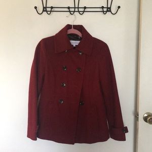 Red Calvin Klein Peacoat